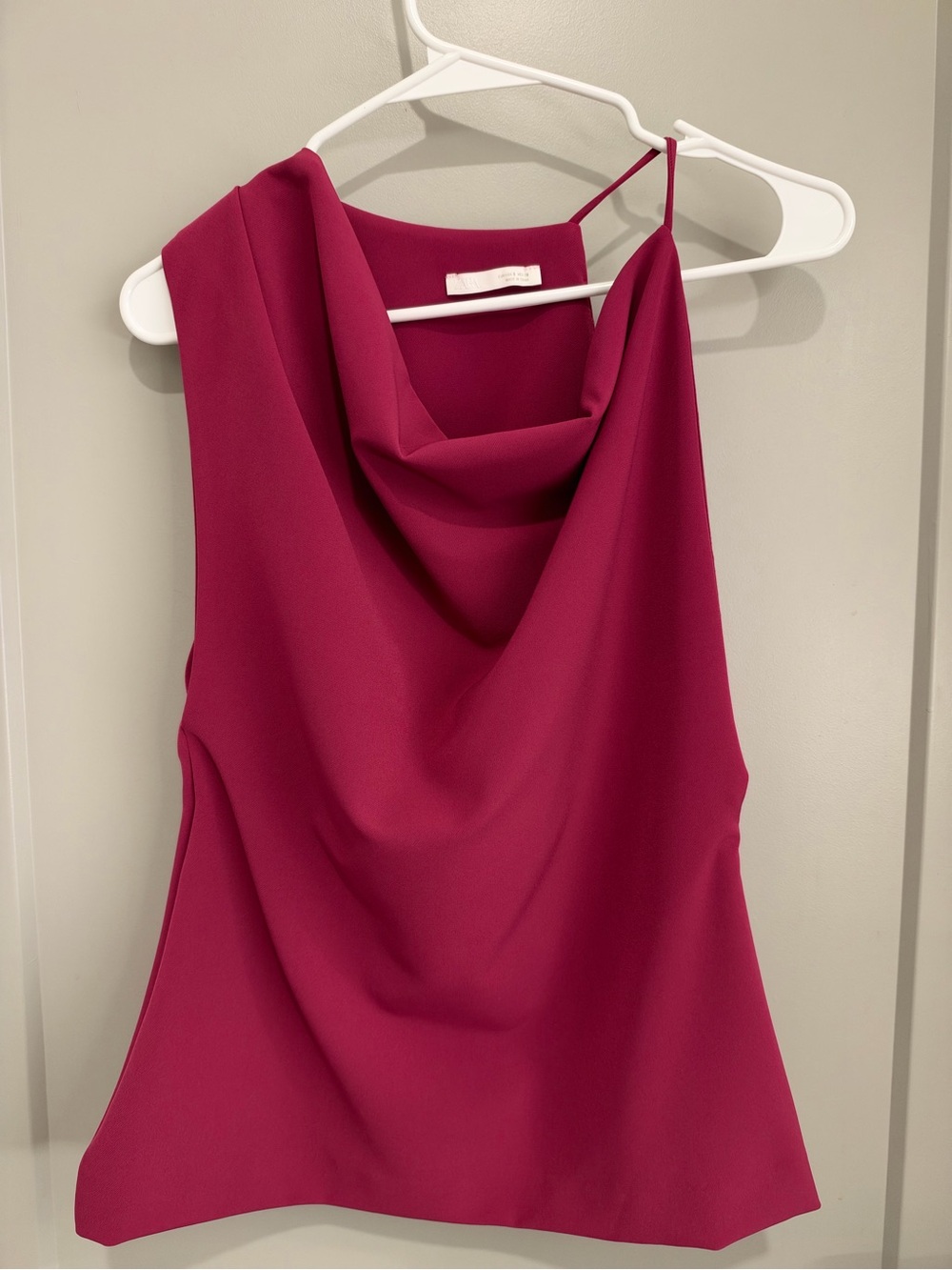 Zara Fuchsia Cowl-Neck Camisole